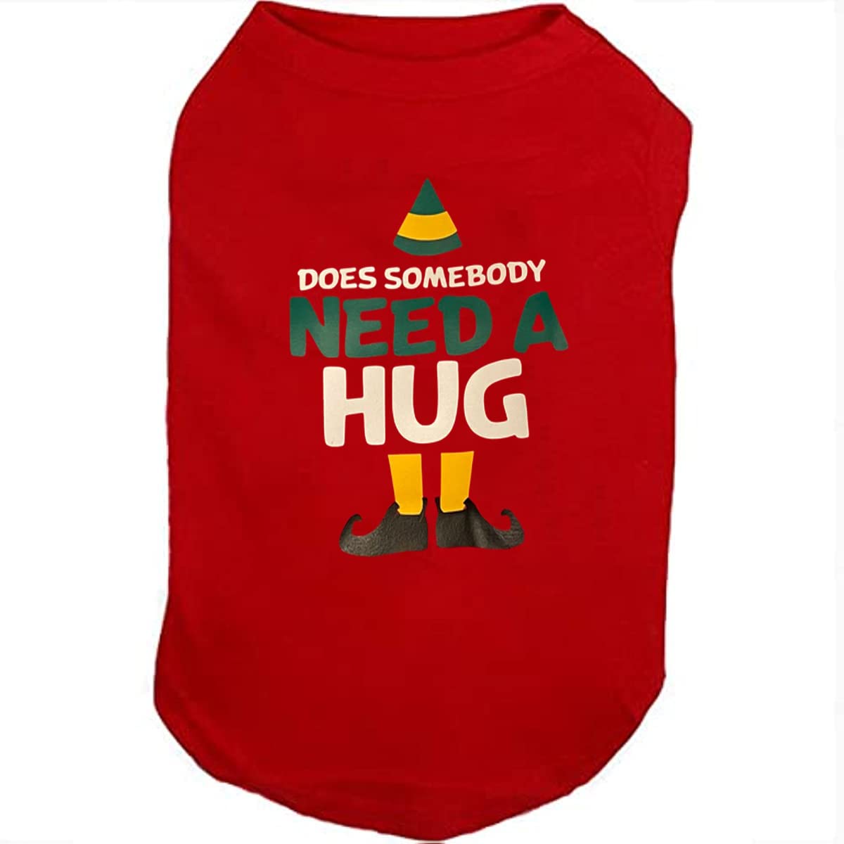 SUEOSU Christmas Dog Shirts for Pet Clothes Soft Breathable Puppy Shirts Printed Pet T-Shirt Puppy Dog Christmas Cosplay Xmas Pet Apparel for Small Medium Large Dogs and Cats (XX-Large, RED-1)