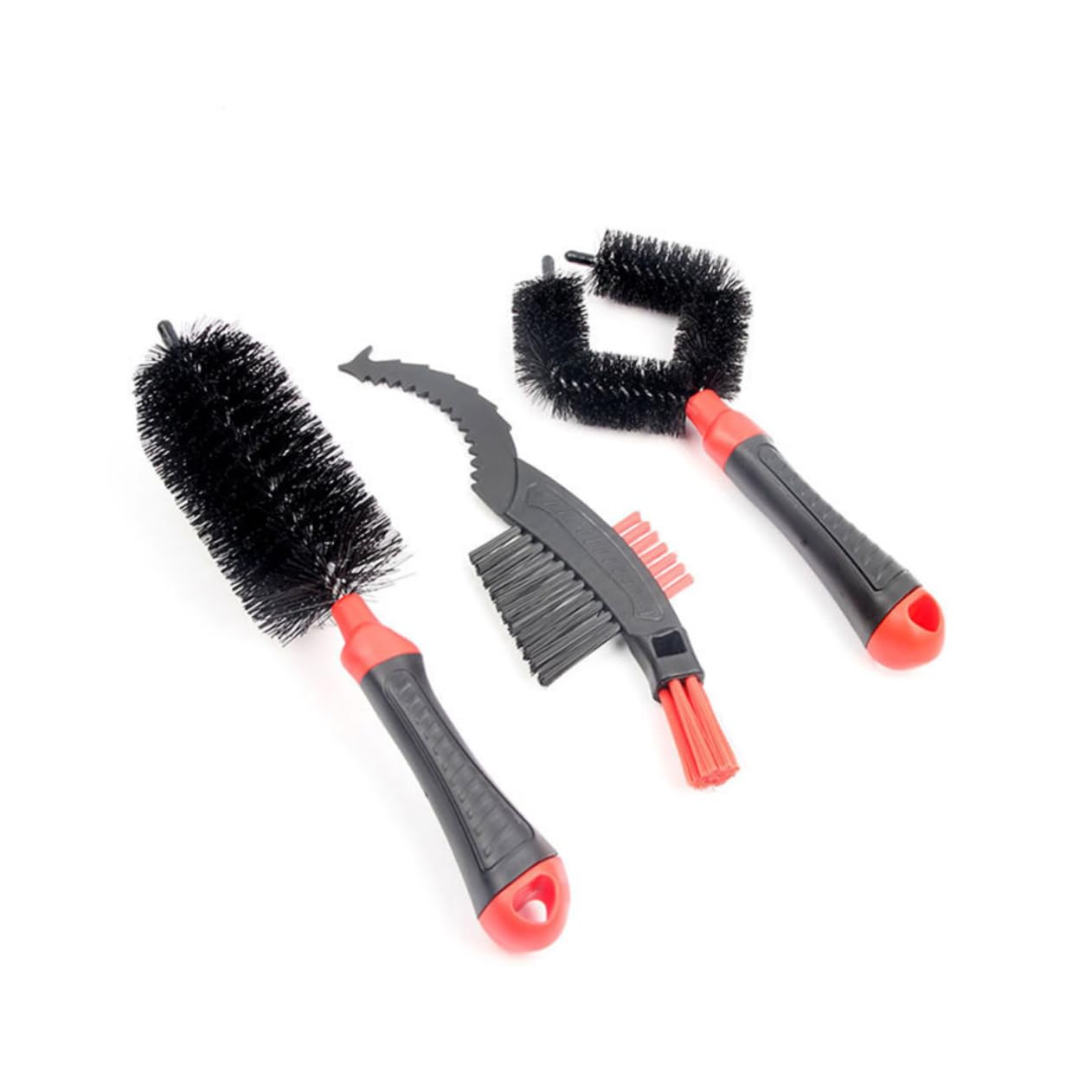 INOOMP 3sets Effiziente Fahrrad Reinigung Auto Clean Brush Kit Kette Clean Reifen Reiniger Rot 3 Stücke * 3