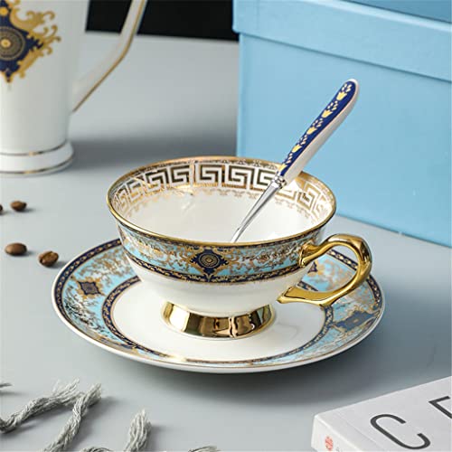 Taza de café Taza y taza de café europeo de la taza de la taza de regalo de tres piezas Juego de té de la tarde… - Imagen 5