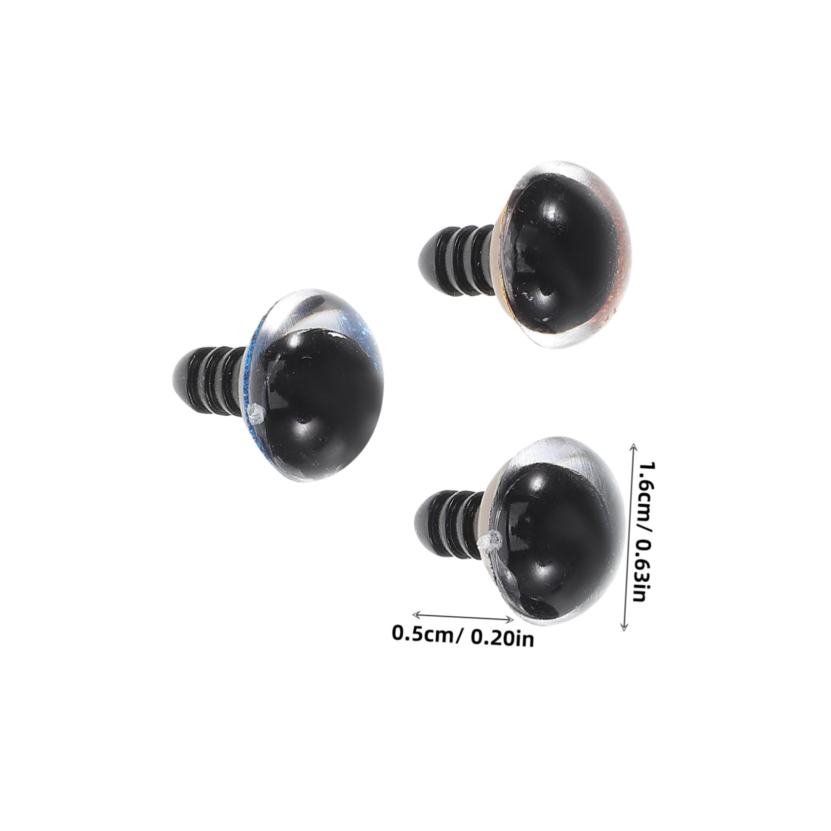 ULDIGI DIY Craft Eyes Pcs Mm Safety Eyes for Toys Easy to Install Vibrant Colors for DIY Projects