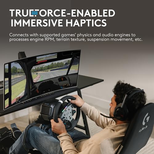 Image of Logitech G RS50 Racing Wheel, Hub, and Base for PS5 /PS4 /PC: 8 Nm Direct Drive, 11 inch Wheel, 13 Buttons, Adjustable Paddle Shifters, TRUEFORCE Force Feedback Integration with Major Titles - Black
