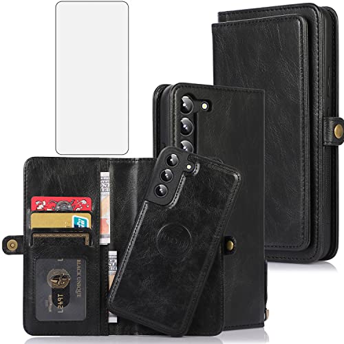 Protection Galaxy S22 Plus 5G antichoc avec verre trempé et porte-carte