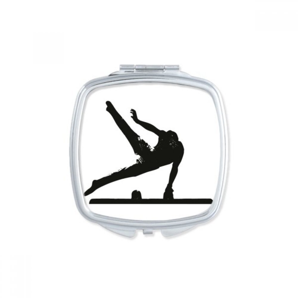 Miroir de poche football compact carré et maquillage nomade multicolore DIYthinker