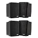 KICKER 4 KB6000 6.5" Black Full Range Indoor/Outdoor/Marine Speakers 11KB6000B