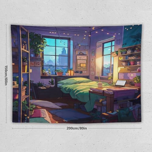Tapisserie murale japonaise grand format 150x200cm tenture decoration salon et affiche chambre