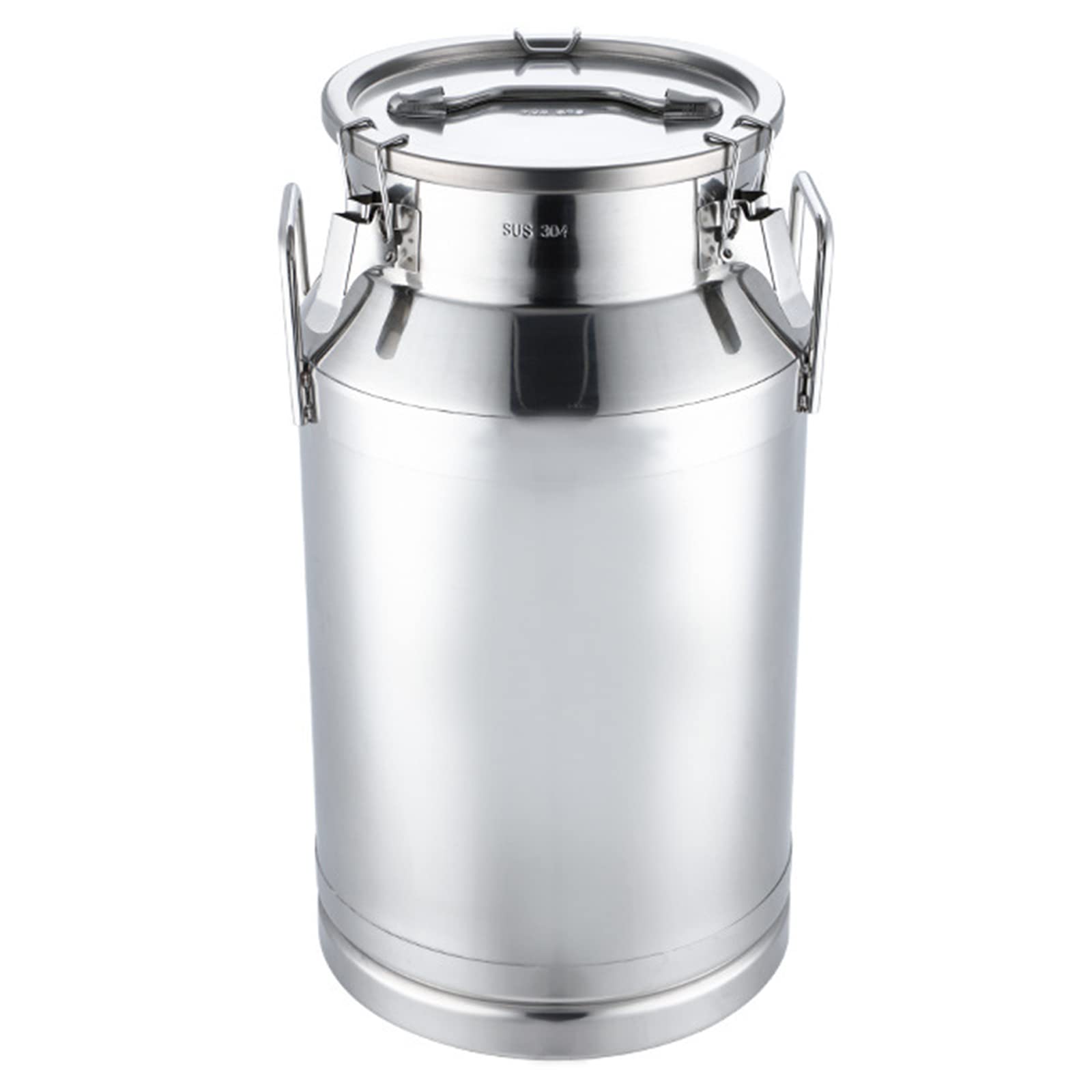 WOTZOV Milk Cans, 304 Stainless Steel Milk Transport Barrels Water Jug Wine Pail Oil Milk Bucket Tea Canister With Sealed Lid And Handle For Liquid Solid Storage,40L，25L