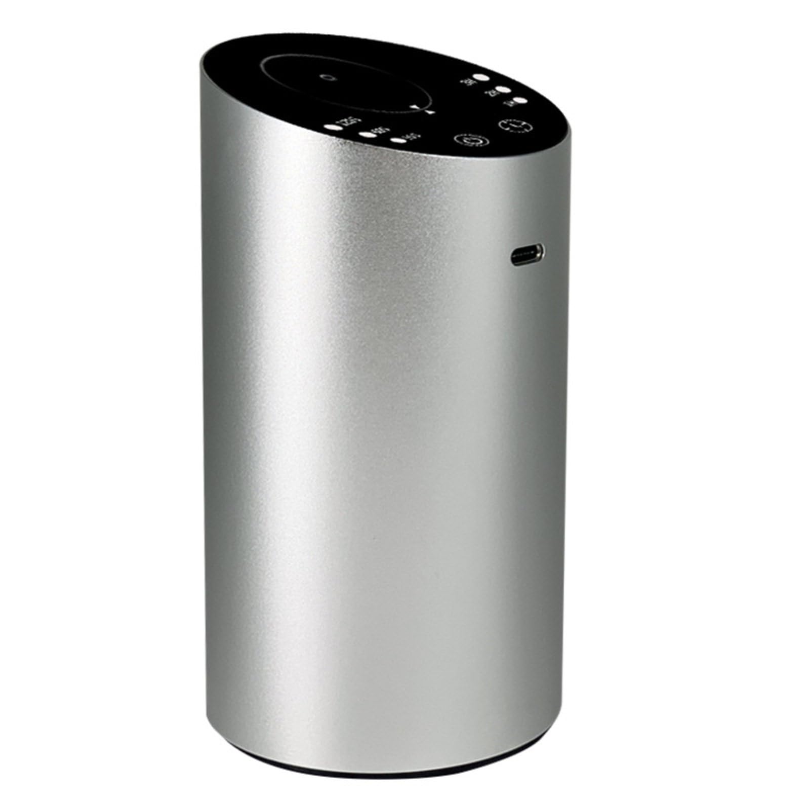 hKjPlvf Essential Oil Diffuser Portable Nebulizer Aluminum Alloy 2000mAh Rechargeable Waterless Aromatherapy Machine Car Home Office Bedroom Yoga 7 Colors Gift White