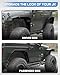 ROADER JK Flat Front Rear Fender Flares Fit for 2007-2018 Jeep Wrangler JK 2 Door, Front Steel Wheel Fender Flare Liner w/Turn Signal Light,Textured Black Bolt-on Wheel Flare,not for 4D