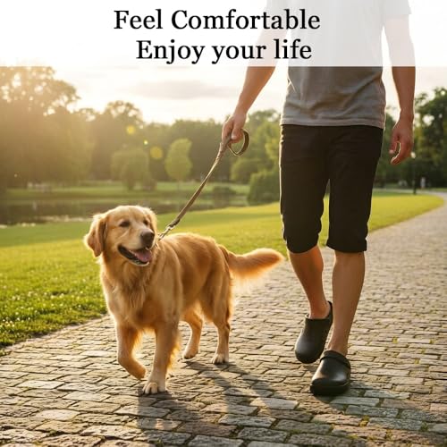 Image of Nihaoya Clogs for Men and Womens Garden Shoes Slip-on Outdoor Beach Slippers Comfort Slip Resistant Sandals Lightweight Breathable