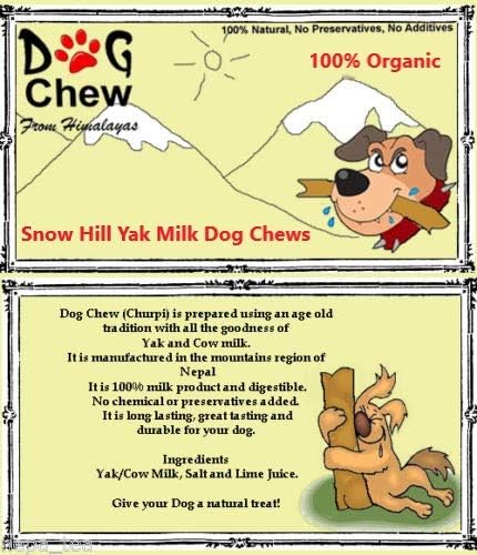 Miniatura 4 de QT Shopping LLC Snow Hill - Masticables naturales de yak del Himalaya para perros, paquete de 3 piezas a granel de larga duración, sin gluten, sin