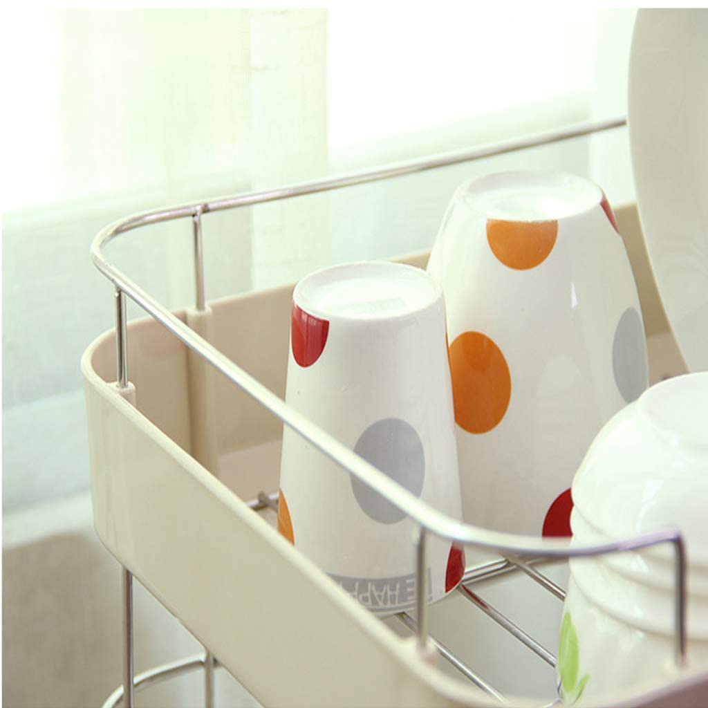 Scolapiatti Forniture da Cucina Scolapiatti Acciaio Inossidabile Doppio scolapiatti Scolapiatti Piatti Scolapiatti Scolapiatti 524442cm (52 * 44 * 20cm)
