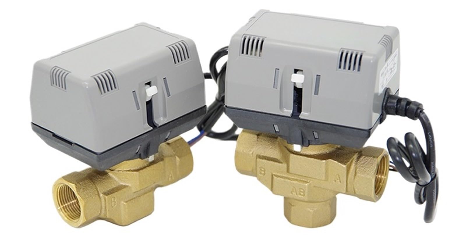 Vanne motorisée 3 voies en laiton 1" VC6013 AC220V pour régulation HVAC