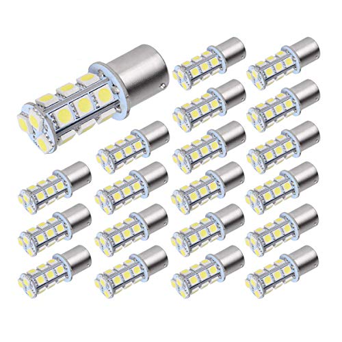 AUTOSAVER88 1156 LED Bulbs Cool White, 1003 1141 1073 BA15S 7506 Camper RV Interior LED Light Bulbs 12V, 20-Pack