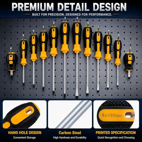 Tournevis bi-matériaux à pointe magnétique robustes et durables - 5