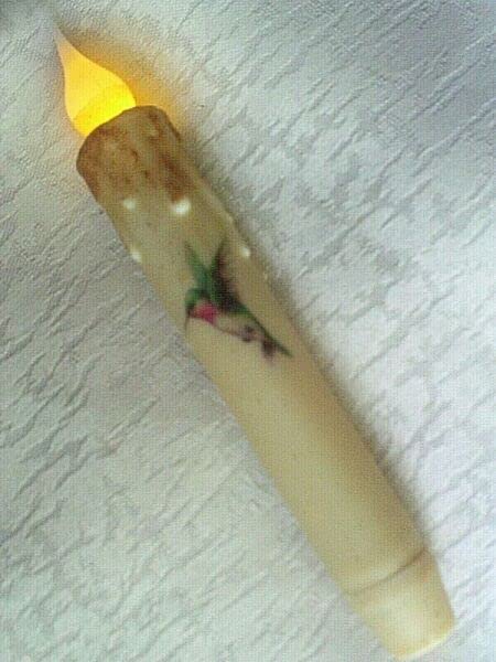 for Hummingbird Ivory Timer Taper Candle Farmhouse Rustic 6.5
