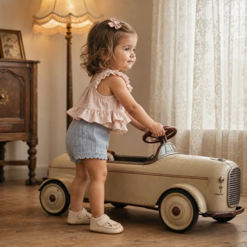 Image of HsdsBebe Baby Boys Girls Pu Leather Hard Bottom Walking Sneakers Toddler Rubber Sole First Walkers Infant Cartoon Slippers Crib Shoes
