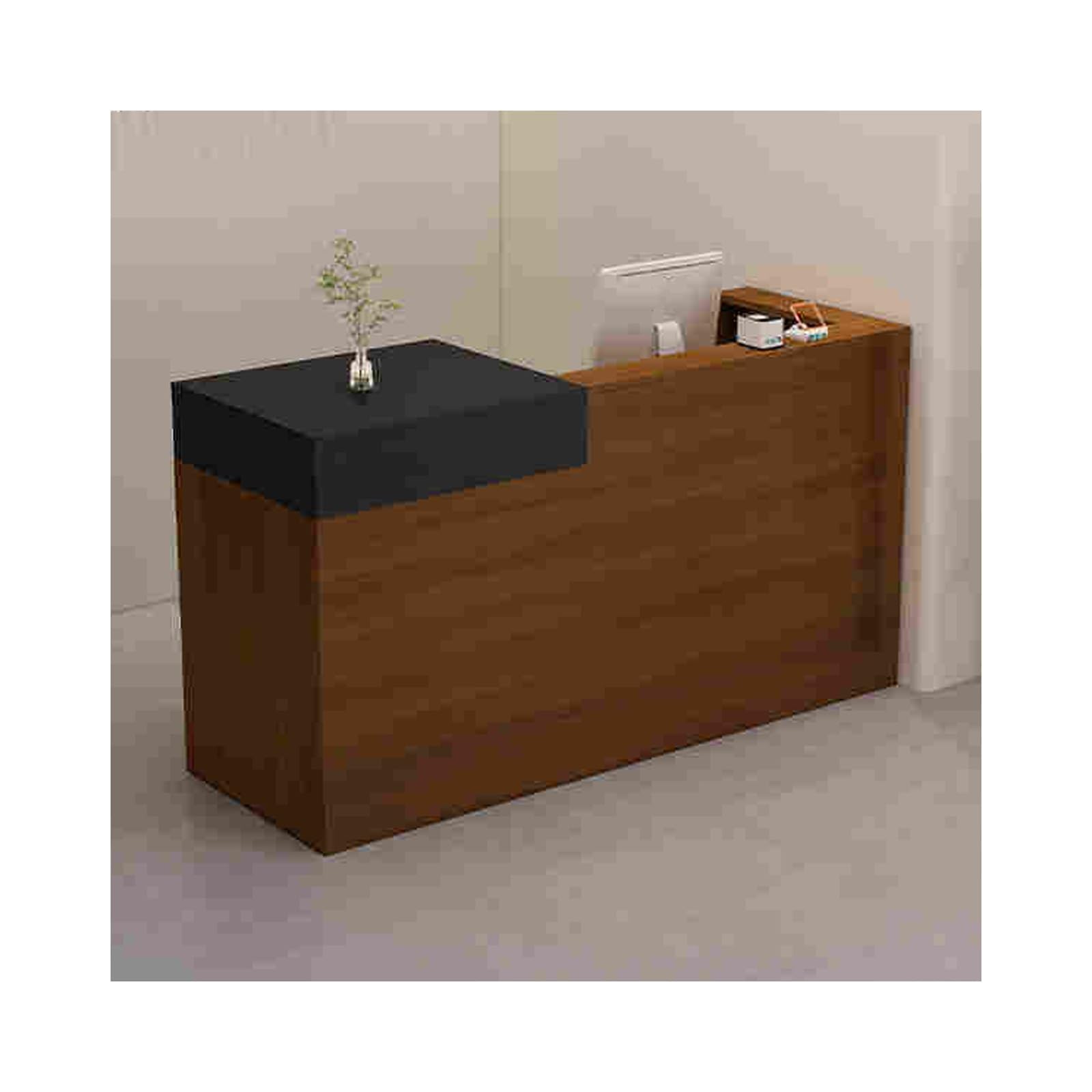 Ele - Registratore di cassa in noce nero con Der Sto – perfetto per ricevimenti da ufficio, negozi di abbigliamento femminile, saloni e parrucchieri (90 cm lato sinistro)