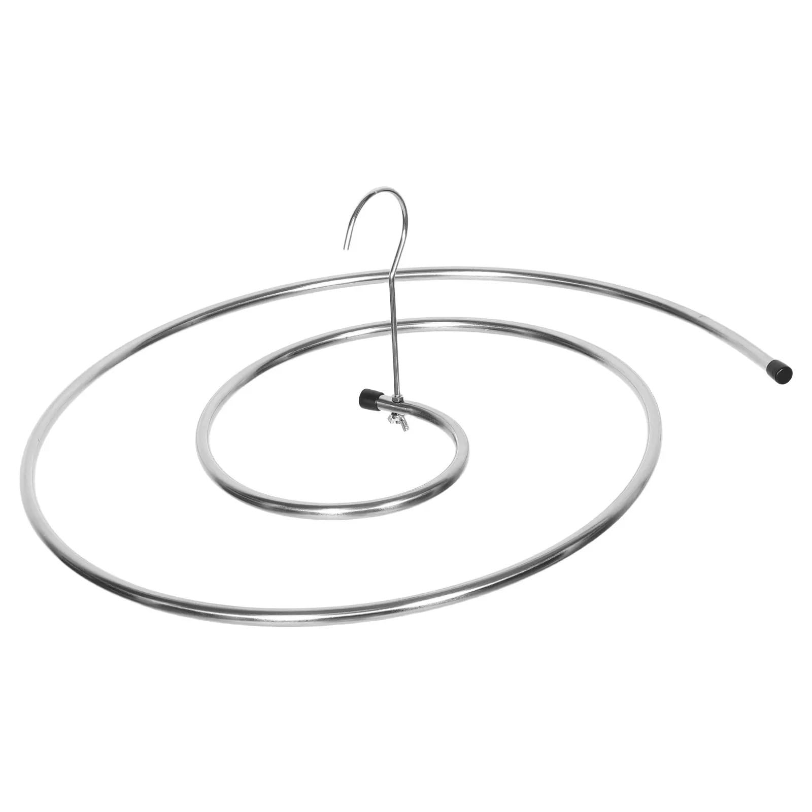 Spiral Sheet Hanger Stainless Steel 12Mm Space Saving Folding Laundry Drying Rack For Bedspreads Quilts Towels for Sheets Bedspreads