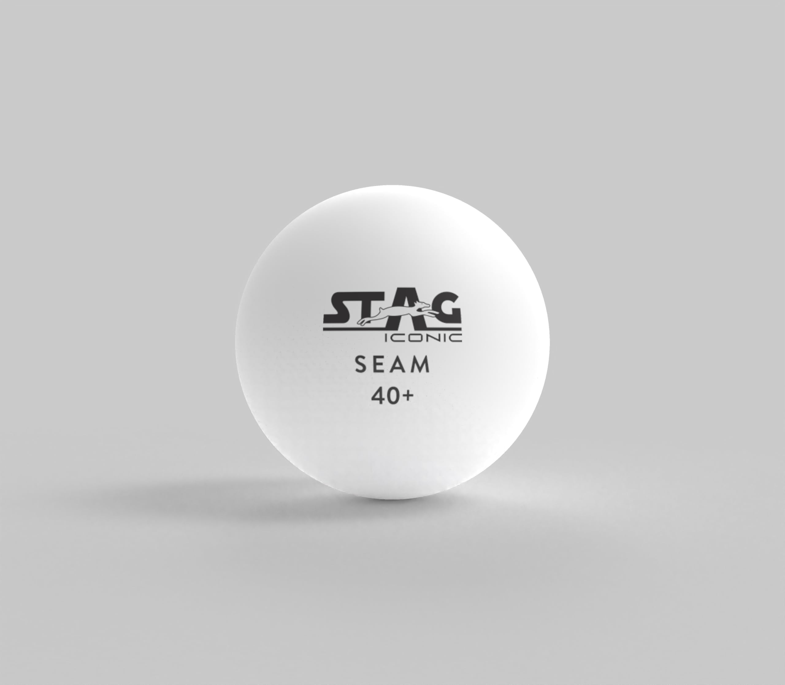 STAG ICONIC Seam White Table Tennis (T.T) Balls| Advanced High Performance 40+mm Ping Pong Balls for Training, Tournaments - Offers Great Spin| Durable for Indoor/Outdoor Game - Pack of 12 (White)-image-49