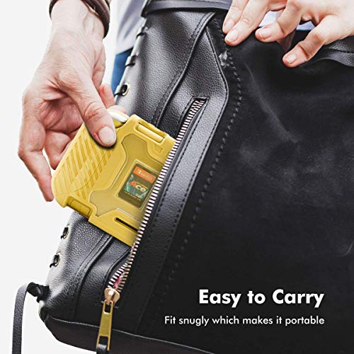 Image of TMG Rugged Protective Case for Nintendo Switch Lite | Shockproof Grip Cover with Soft TPU & Hard Shell | Anti-Slip Design with Game Card Storage | Compatible with Switch Lite Console (Yellow)