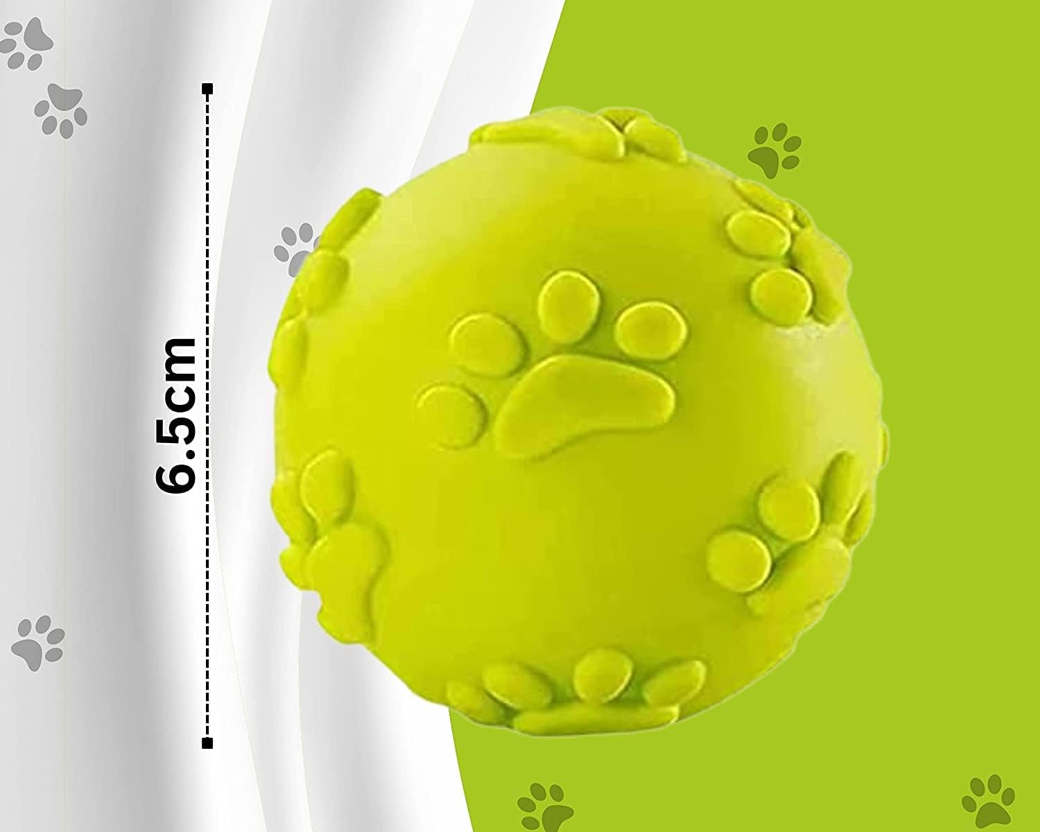 KittuPet Natural Latex Rubber Squeaky Ball Toy – Durable, Cute Puppy Paw, Fetch & Chew Safe Play Toy | Reduce Separation Anxiety for Small to Medium Dogs & Puppy KittuPet Natural Latex Rubber Squeaky Ball Toy – Durable, Cute Puppy Paw, Fetch & Chew Safe Play Toy | Reduce Separation Anxiety for Small to Medium Dogs & Puppy