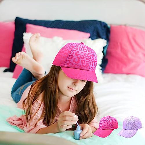 Kids Baseball Hat Unicorn Girls Baseball Cap Toddler Adjustable Velcro Hat for Kids Ages 4-8years4