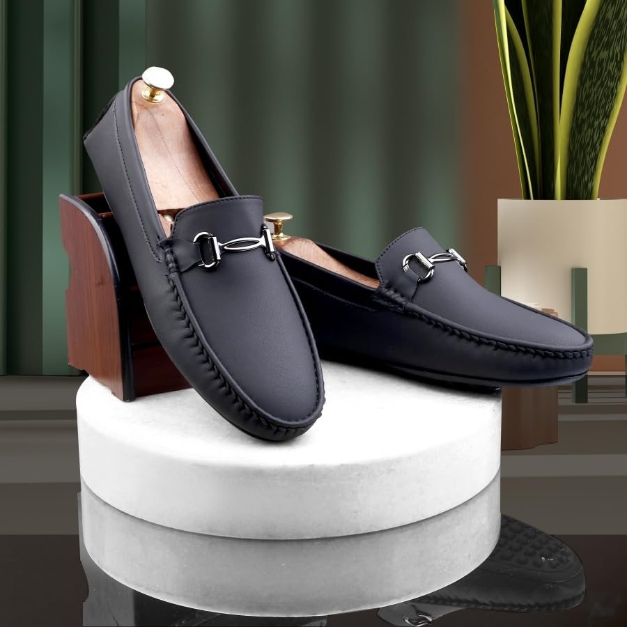 Image of WUGATTI Men's Suede Stylish, Comfortable & Casual Slip-On Loafers