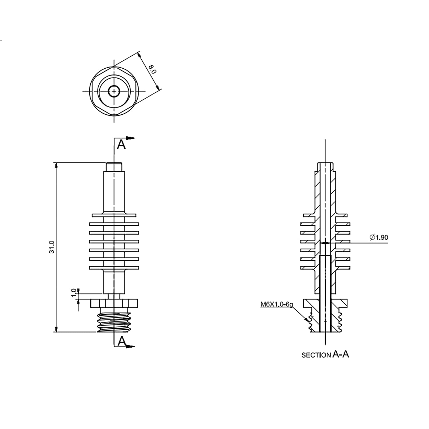 Cartouche Chauffante 24V 65W + Thermistance NTC 100K – Compatible Voron V2.4/V0.1, Pour Imprimante 3D