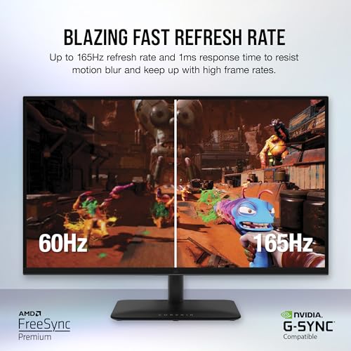 Image of Corsair XENEON 315QHD165 32-Inch QHD IPS Gaming Monitor - 2560 x 1440, 165Hz, 1ms, NVIDIA G-SYNC Compatible, AMD FreeSync Premium, HDR-Ready, DisplayPort 1.4, HDMI 2.0, USB 3.0 - Black