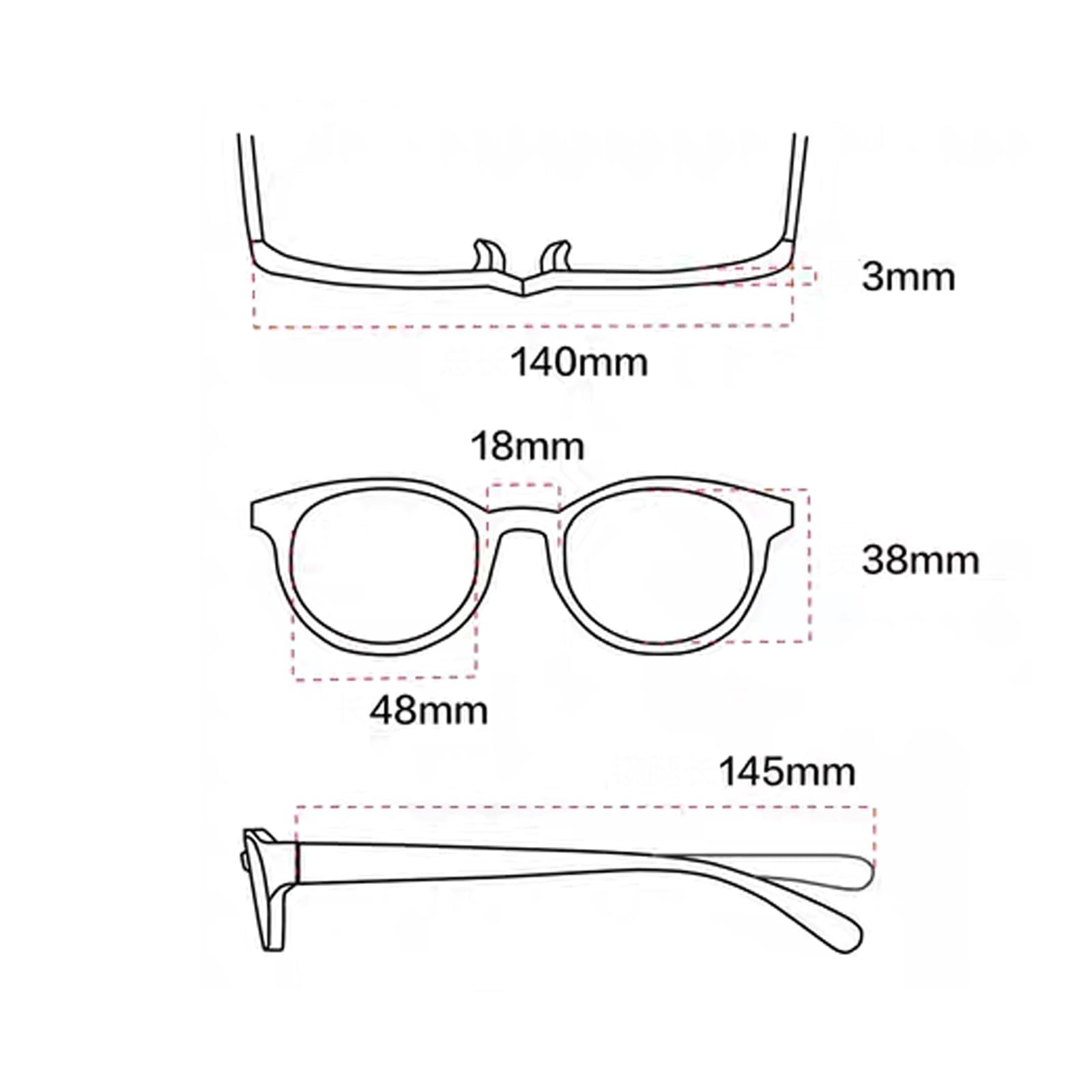 Ovale Brillengestelle, kleine, Nicht verschreibungspflichtige Brillen, Brillen for Computer, Vollrand-Lesebrillen, stilvolle Accessoires(Groen)