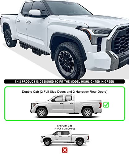 Estribos laterales acero inox APS Toyota Tundra 2022-2026 miniatura 2