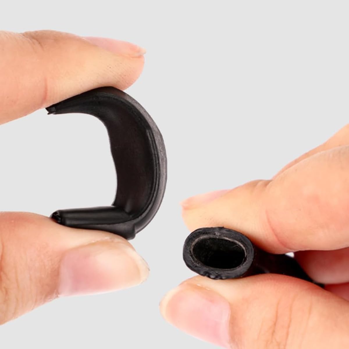 Lot de 10 pointes de flèche en caoutchouc de rechange pour flèches en fibre de verre et carbone (noir, 8 mm)