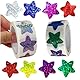 1000 Stück Sterne Aufkleber 25MM Bunt Belohnung Sternaufkleber für Kinder Selbstklebend Glitzer Sticker für DIY Scrapbooking Dekoration