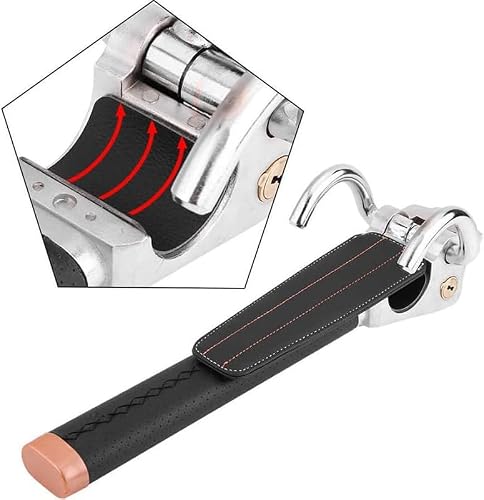ASENDIWAY Steering Wheel Lock Universal Anti-Theft Device Heavy Duty Security Car Lock for Vehicle Auto Truck SUV Van with 2 Keys Gray