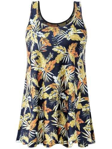 Image of Air Curvey Tank Tops for Women Build in Bra Casual Flowy Tank Pleated Loose Fit S-XXXXL