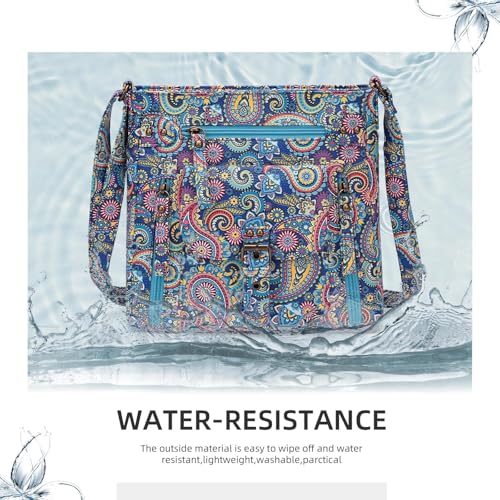 Image of Crossbody Bags for Women Medium PU Leather Multi Pocket Shoulder Purses