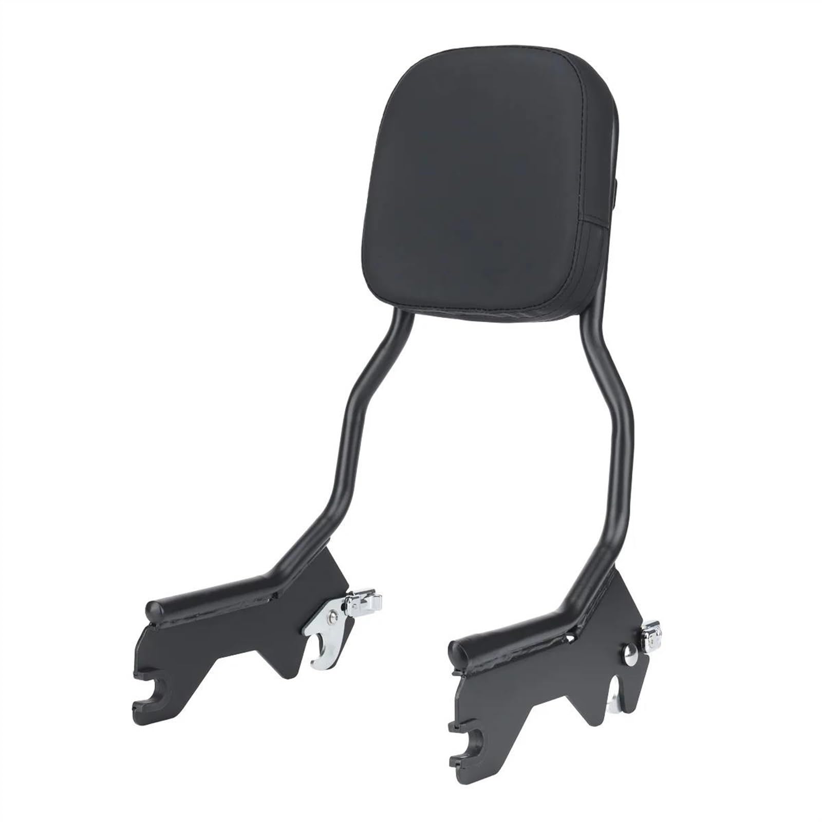 BAYDE Nero Moto Sissy Bar Schienale Verticale per Harley Softail 2018 2019 2020 2021 2022 Cuscino Rimovibile dello Schienale