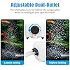 AQUANEAT Aquarium Air Pump for 20-210 Gallon Tank, Fish Air Bubbler, Hydroponic Oxygen Aerator with Stones, Airline Tubing, Check Valves #2