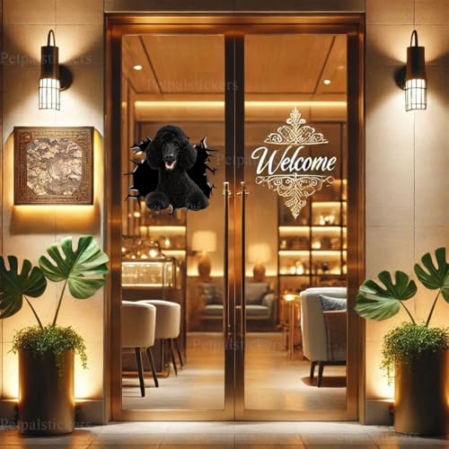 Image of Vinyl Dog Car Decals for Women - Poodle Stickers Gift for Dog Lovers