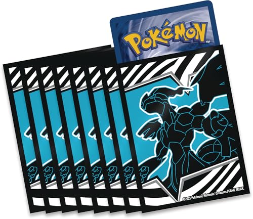 Pokémon-Sammelkartenspiel: Top-Trainer-Box Karmesin & Purpur – Schwarze Blitze: Zekrom (1 Vollbild-Promokarte mit Voltolos, 9 Boosterpacks & Premium-Zubehör)