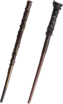 AOVNA 2 Pieces Magic Wand Wizard Wand Halloween Dress Up Accessory Magic Props Adult Plastic Magic Wand for Halloween Party Cosplay