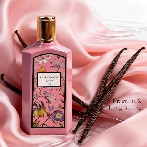 Image of AFLUXE Pink Flora Women's Perfume 3.4 Fl. Oz Eau De Parfum, Delicate Pear Blossom & Gardenia Scents, Long Lasting Sweet Fragrance