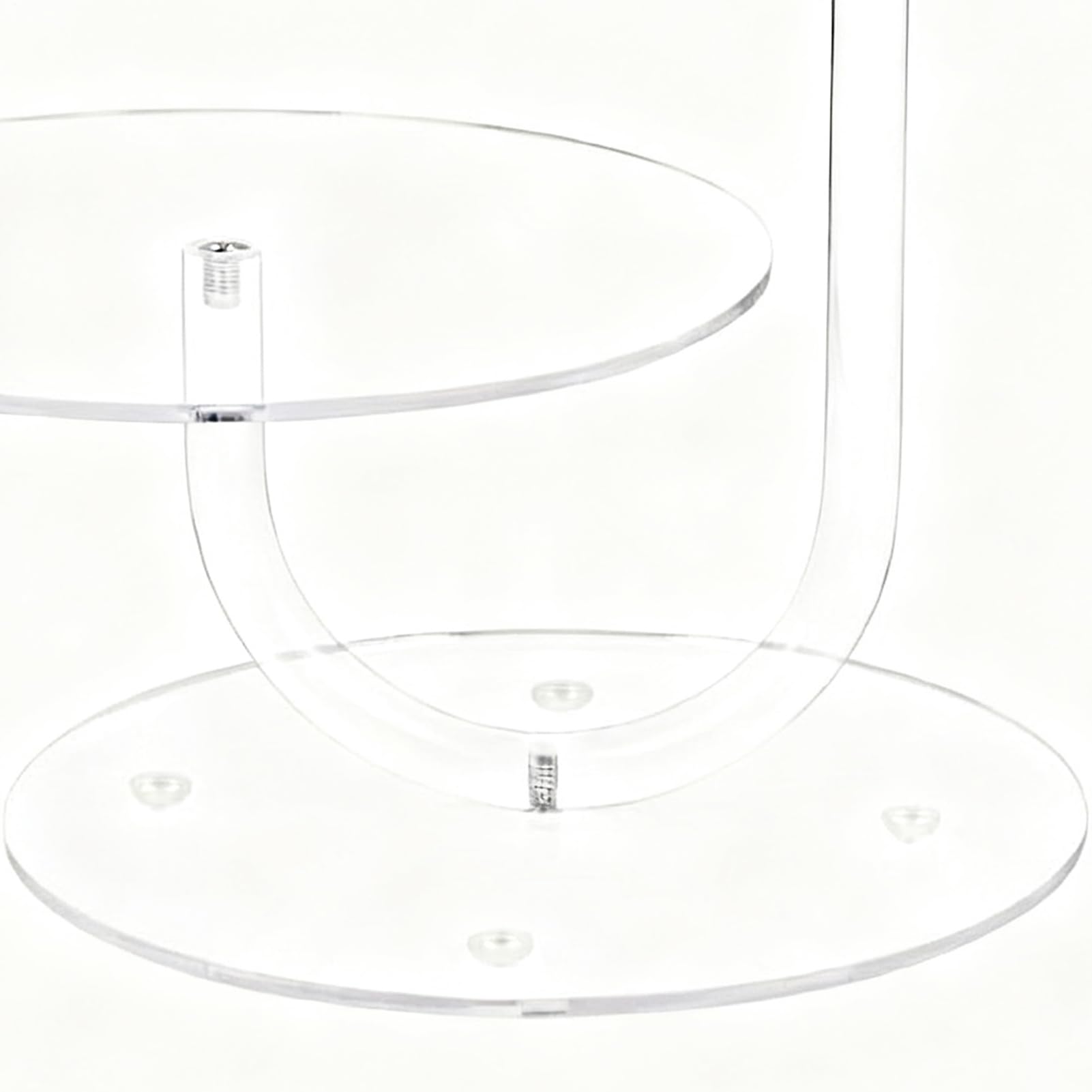 Soporte para Tartas Transparente Soporte Acrílico para Cupcakes De 2 | Organizador De Bandejas Para Exponer Tartas Para Bodas,Cumpleaños,Aniversarios
