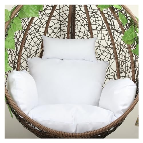 Chaise longue de patio avec coussin blanc premium pour un confort élégant