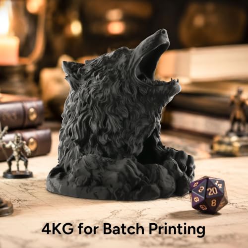 Image of Polymaker Panchroma Matte PLA 3D Printer Filament Bundle 4kg,Charcoal Black | 1.75mm High Speed 3D Printing Filament Fits for Most FDM Printers, ±0.02mm Accuracy, Neaty Wound & Matte Finish, 4kg Pack