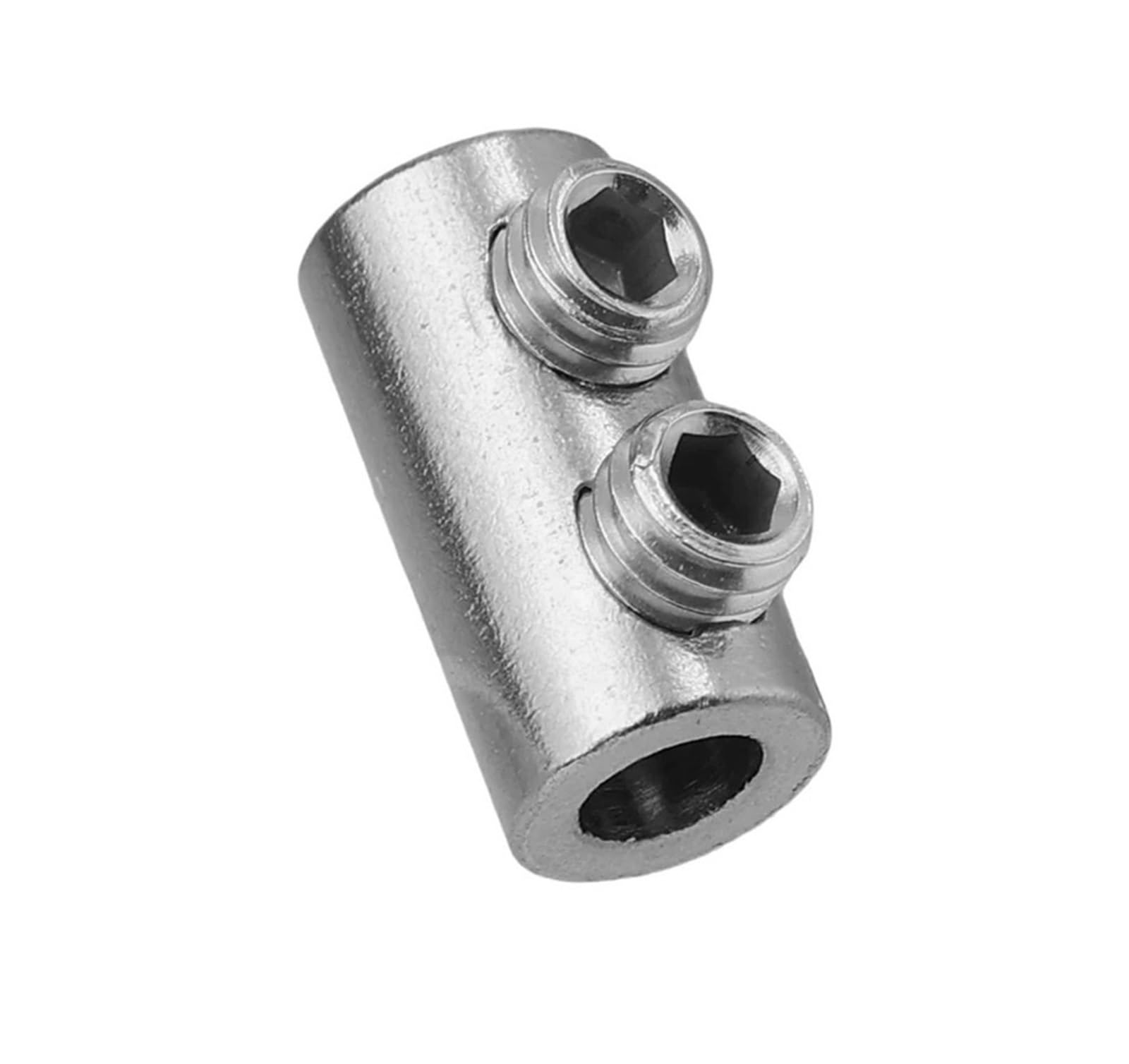 Dpnentv 1Pc Steel Wire Sling Lockers Clamp Double Holes Metal Copper Clip(1Pc)