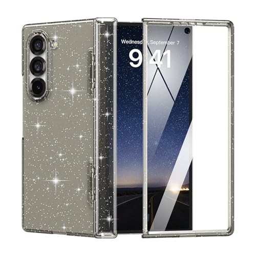 Protection charnière Samsung Z Fold 6 coque scintillante anti-choc avec vitre écran