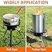 JEASOM 0-10 PSI Adjustable Propane Regulator with 5 FT QCC1/Type1 Hose, High Pressure Propane Regulator Compatible with GasOne, CreoleFeast, ROVSUN, Outvita Turkey Fryer, 1/8-in Male Orifice Connector
