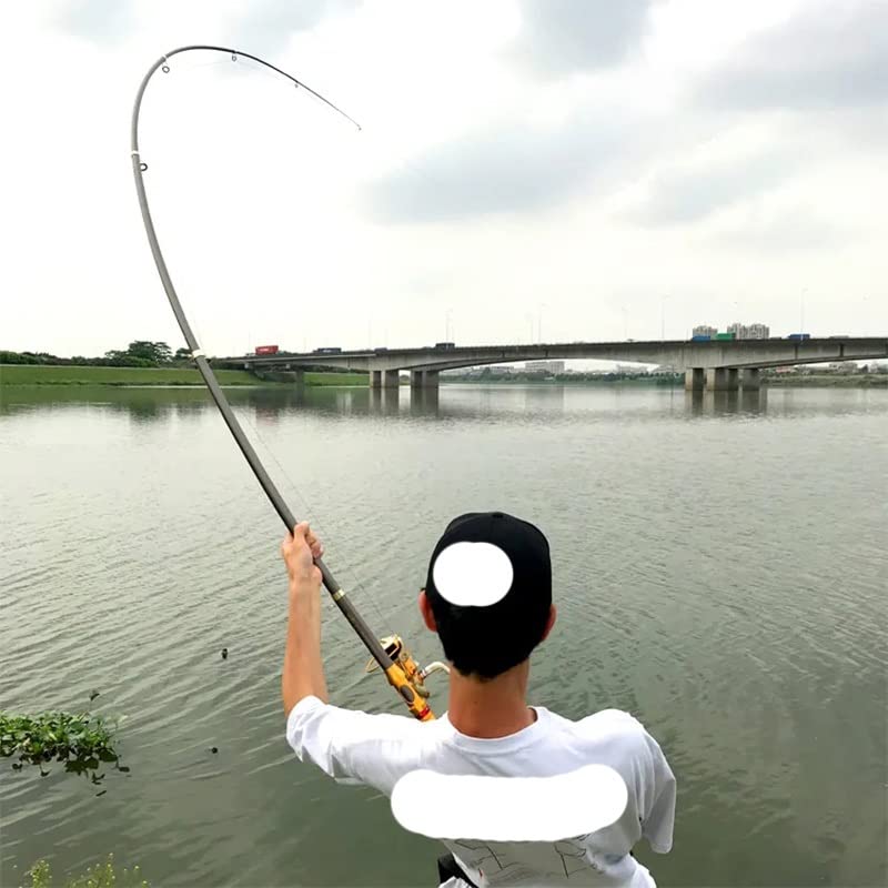 HIONJIN Carbon Far-Throw Rod 2.1-3.6M Hard Pole for Catch Fish Telescopic Travel Spinning Boat Rod Carp Fishing(2.1 m) : Sports & Outdoors