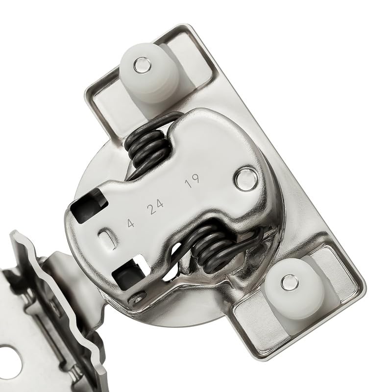 Image of Ravinte 10 Pack 5 Pairs 1-5 /16 inch Overlay Soft Close Hinges for Kitchen Cabinet Hinges Satin Nickel Hidden Hinges Stainless Steel Concealed Hinge self Closing